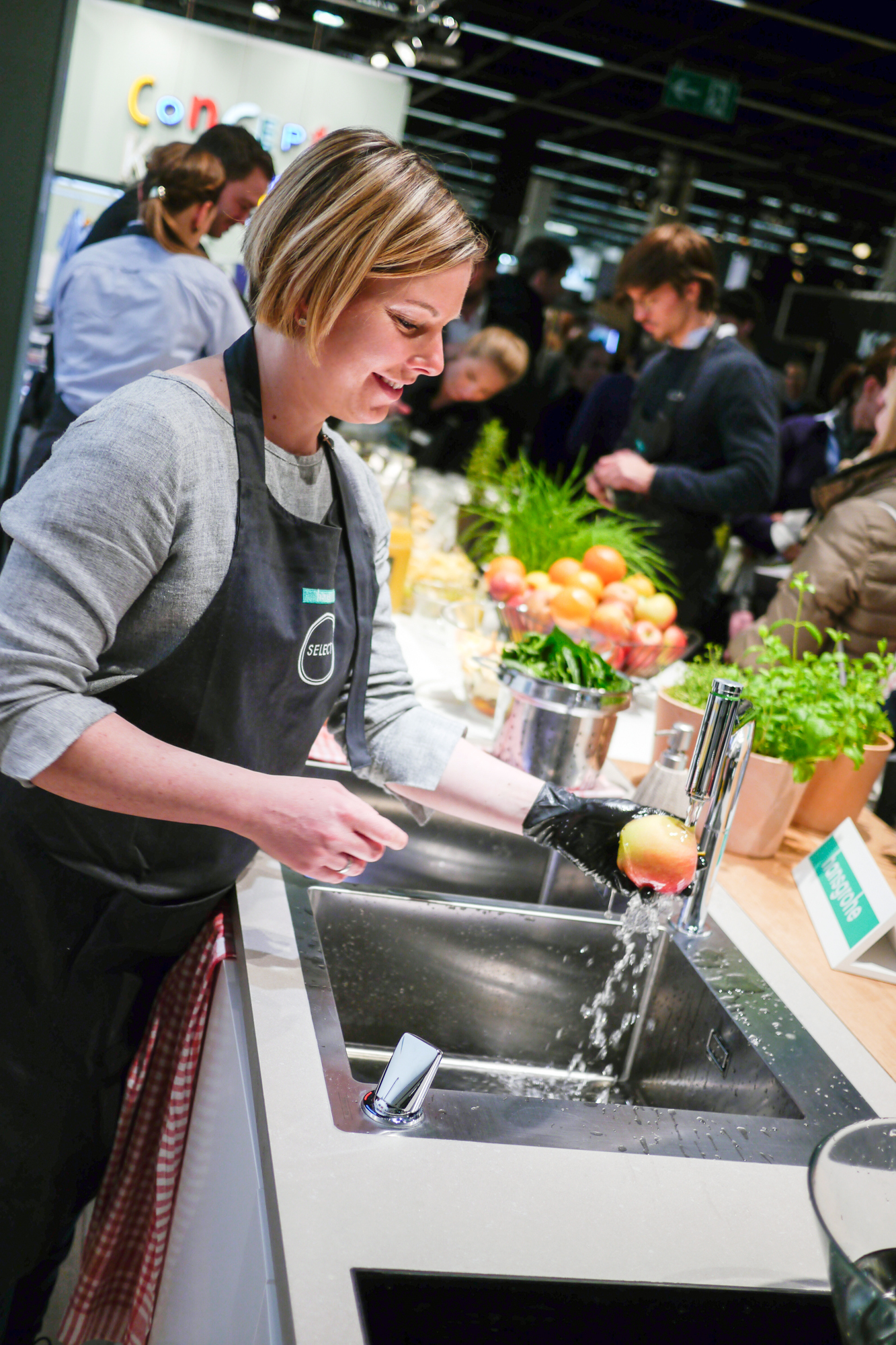 Smoothies mixen auf der livingkitchen - Hansgrohe und Gaumenfreundin