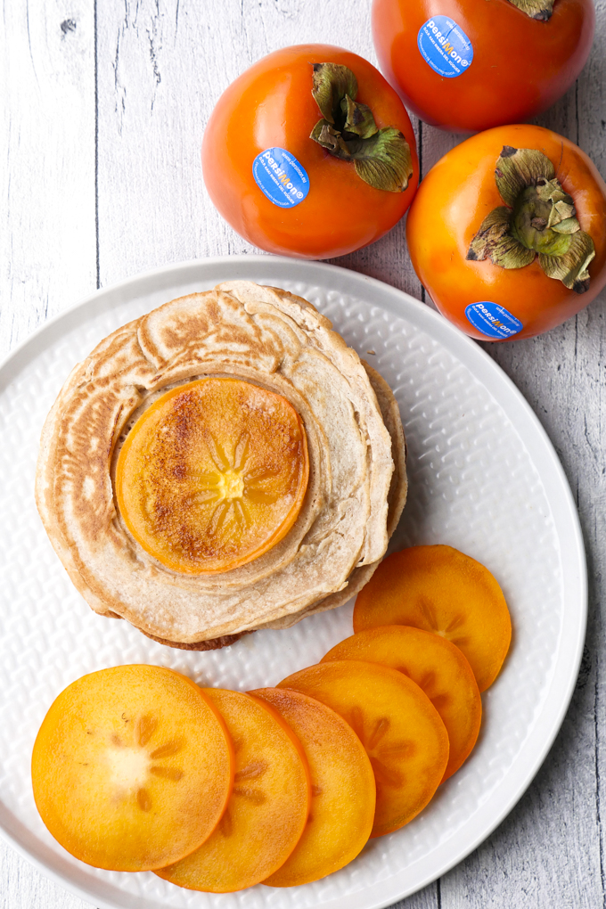  Delicious pancakes with a battered Persimon® persimmon 